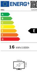 ЖК-монитор|DELL|E2423HN|23,8"|панель VA|1920x1080|16:9|60Hz|5 ms|Tilt|210-BEJO цена и информация | Мониторы | pigu.lt