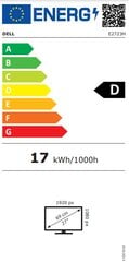 LCD Monitor|DELL|E2723H|27"|Panel VA|1920x1080|16:9|60Hz|5 ms|Tilt|210-BEJQ цена и информация | Dell Мониторы, стойки для мониторов | pigu.lt
