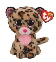 Meteor TY Leopard коричнево-розовая плюшевая игрушка Livvie 15 см цена и информация | Мягкие игрушки | pigu.lt