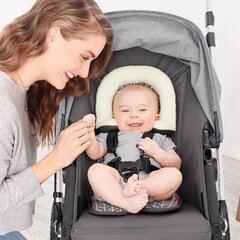 Įdėklas į autokėdutę Skip Hop Infant Stroll & Go Cool Touch Support, pilka plunksna kaina ir informacija | Autokėdučių priedai | pigu.lt