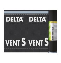 Difuzinė plėvelė Delta Vent S Plus, 75m² kaina ir informacija | Stoginės plėvelės | pigu.lt