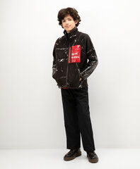 Šiltos kelnės iš tampraus lietpaltinio audinio berniukams Gulliver, juodos kaina ir informacija | Kelnės berniukams | pigu.lt