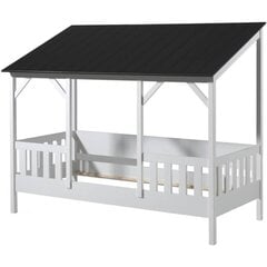 Vaikiška lova Aatrium House, balta/juoda kaina ir informacija | Vaikiškos lovos | pigu.lt