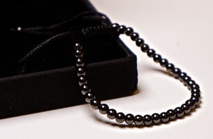 Латунный браслет с жемчугом, черный цена и информация | Женские браслеты | pigu.lt