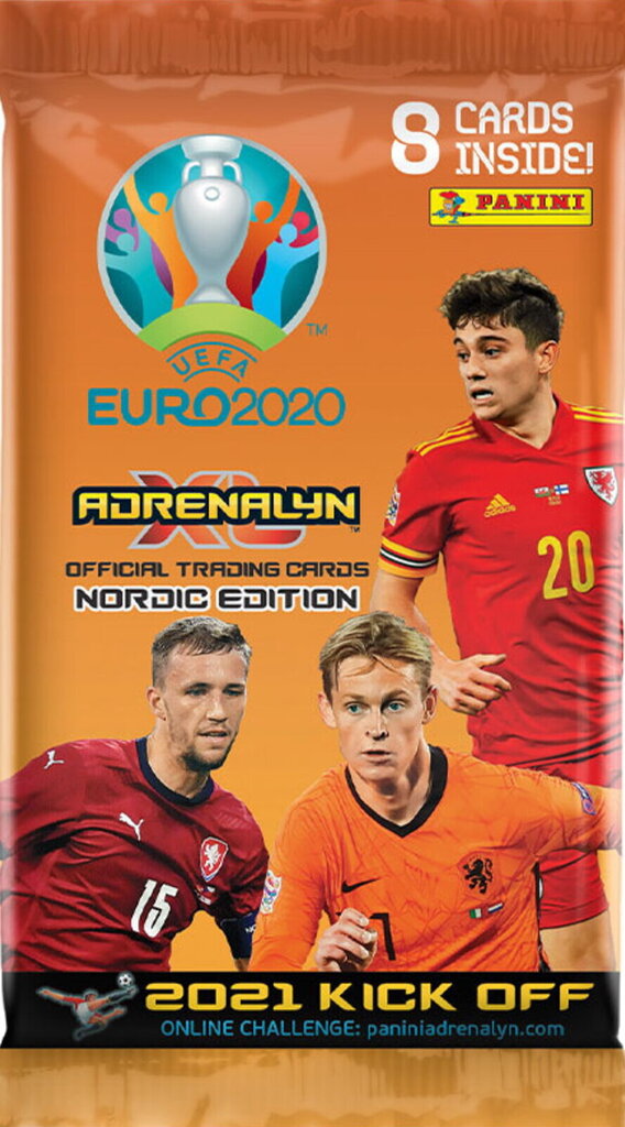 Futbolo kortelės Kortelių rinkinys UEFA EURO 2020 KICK OFF 2021 (Nordic Edition) цена и информация | Kolekcinės kortelės | pigu.lt