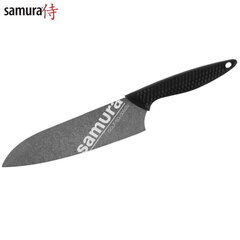 Универсальный кухонный нож Santoku Samura Golf Stonewash, 180 мм цена и информация | Ножи и аксессуары для них | pigu.lt