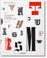 Type. A Visual History of Typefaces & Graphic Styles: A Visual History of Typefaces & Graphic Styles Multilingual edition цена и информация | Книги об искусстве | pigu.lt
