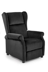 Fotelis Halmar Agustin 2, juodas kaina ir informacija | Svetainės foteliai | pigu.lt