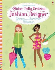 Sticker Dolly Dressing Fashion Designer Spring and Summer Collection цена и информация | Книги для самых маленьких | pigu.lt