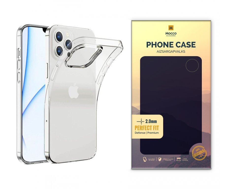 Mocco Original Clear skirtas Apple iPhone 14 Pro, skaidrus kaina ir informacija | Telefono dėklai | pigu.lt