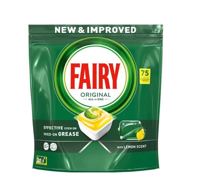 Fairy Platinum All In One Lemon indaplovių tabletės, 75 vnt. цена и информация | Indų plovimo priemonės | pigu.lt