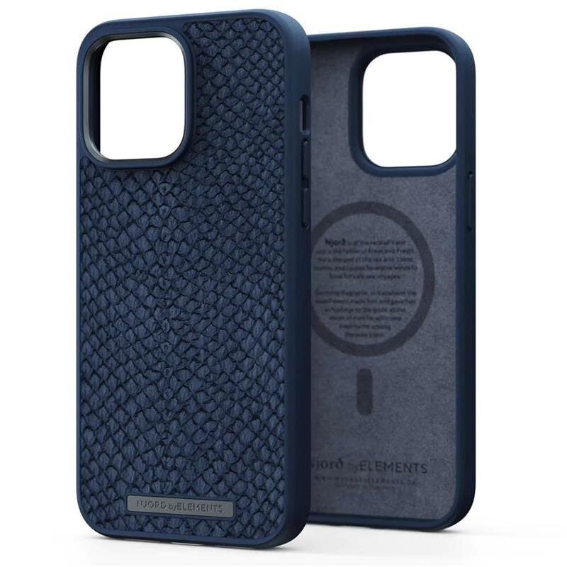 Njord by Elements Salmon Leather MagSafe iPhone 14 Pro Max цена и информация | Telefono dėklai | pigu.lt