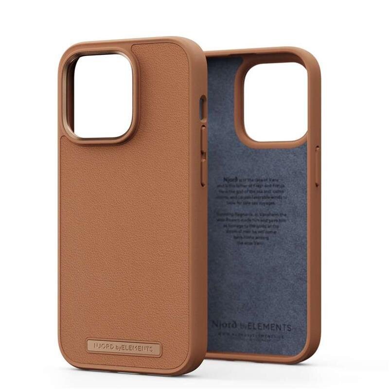 Njord by Elements Genuine Leather iPhone 14 Pro цена и информация | Telefono dėklai | pigu.lt