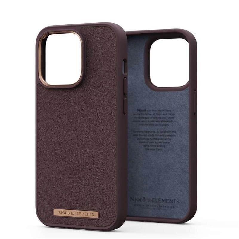 Njord by Elements Genuine Leather iPhone 14 Pro, kaina ir informacija | Telefono dėklai | pigu.lt