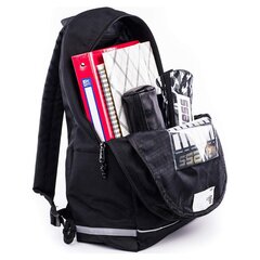 Mokyklinis krepšys Airness, 31 x 42 x 14 cm., juoda цена и информация | Школьные рюкзаки, спортивные сумки | pigu.lt