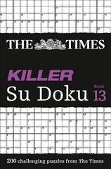 Times Killer Su Doku Book 13: 200 Challenging Puzzles from the Times, Book 13, The Times Killer Su Doku Book 13: 200 Challenging Puzzles from the Times kaina ir informacija | Knygos apie sveiką gyvenseną ir mitybą | pigu.lt