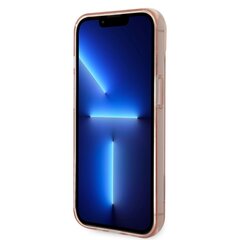 Guess PC/TPU Camera Outline Translucent Case skirtas iPhone 14 Plus, rožinis kaina ir informacija | Telefono dėklai | pigu.lt