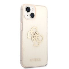 Guess TPU Big 4G Full Glitter Case skirtas iPhone 14 Plus, auksinis kaina ir informacija | Telefono dėklai | pigu.lt