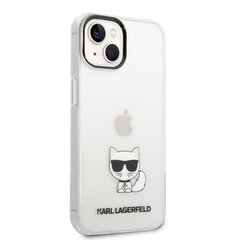 Karl Lagerfeld Choupette Logo Case skirtas iPhone 14, skaidrus kaina ir informacija | Telefono dėklai | pigu.lt