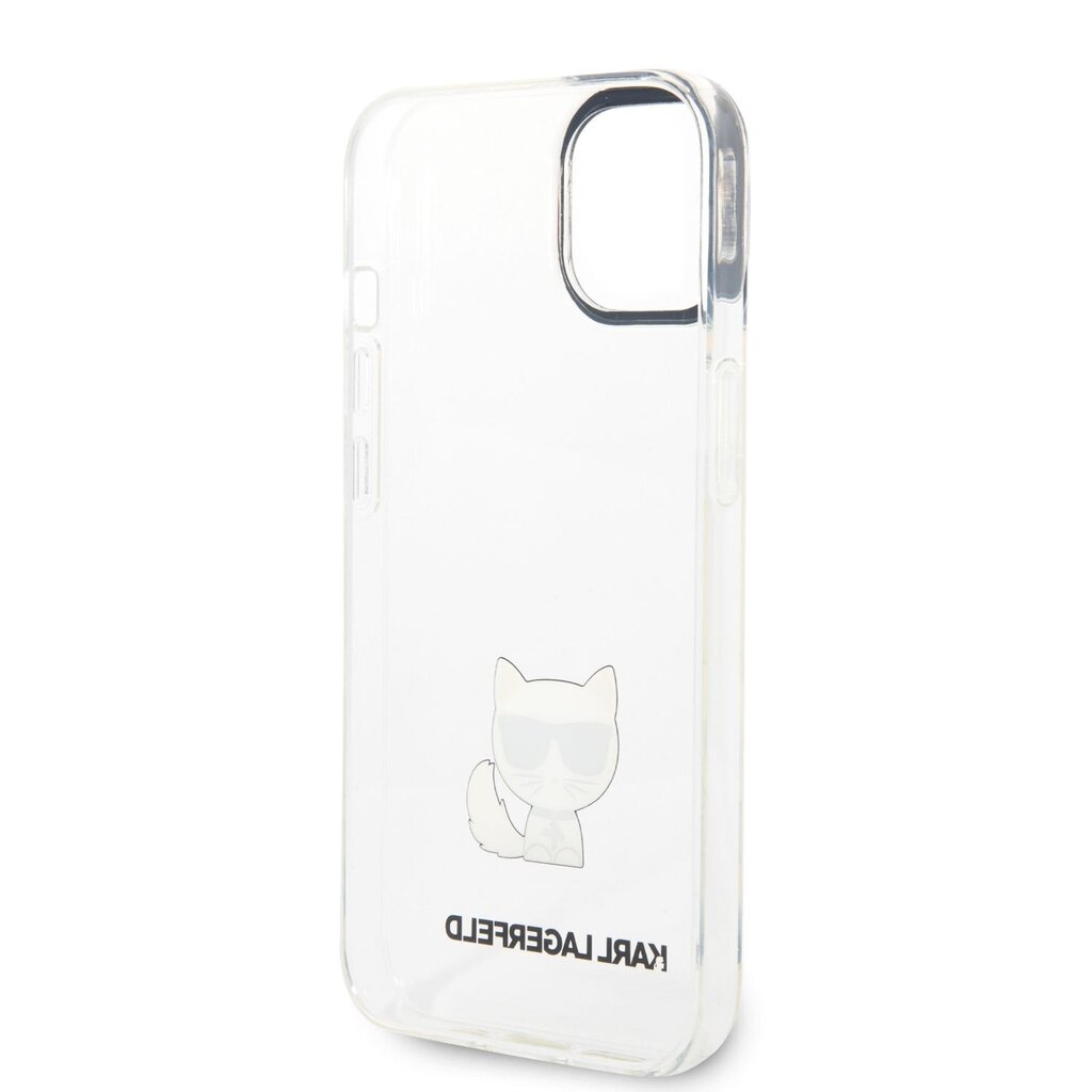 Karl Lagerfeld Choupette Logo Case skirtas iPhone 14 Plus, skaidrus kaina ir informacija | Telefono dėklai | pigu.lt