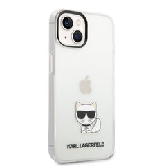 Karl Lagerfeld Choupette Logo Case skirtas iPhone 14 Plus, skaidrus kaina ir informacija | Telefono dėklai | pigu.lt