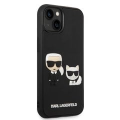 Karl Lagerfeld and Choupette 3D Case skirtas iPhone 14 Plus, juodas kaina ir informacija | Telefono dėklai | pigu.lt