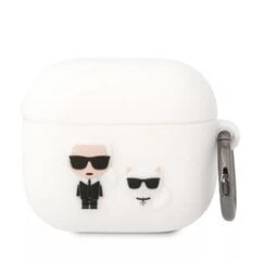 Karl Lagerfeld and Choupette Silicone Case для Airpods 3 White цена и информация | Аксессуары для наушников | pigu.lt