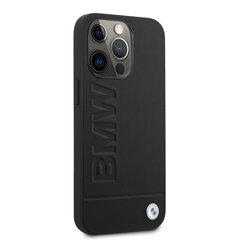 BMW Leather Hot Stamp Case для iPhone 14 Pro Black цена и информация | Чехлы для телефонов | pigu.lt