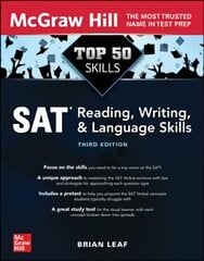 Top 50 SAT Reading, Writing, and Language Skills, Third Edition 3rd edition kaina ir informacija | Knygos paaugliams ir jaunimui | pigu.lt