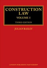 Construction Law: Third Edition 3rd ed. цена и информация | Книги по экономике | pigu.lt