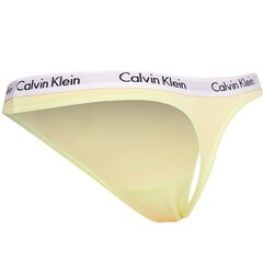 Koteriškos kelnaitės - stringai Calvin Klein 48901, geltonos цена и информация | Стринги | pigu.lt