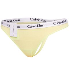 Koteriškos kelnaitės - stringai Calvin Klein 48901, geltonos kaina ir informacija | Kelnaitės | pigu.lt