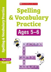 Spelling and Vocabulary Workbook (Ages 5-6), Year 1 kaina ir informacija | Knygos paaugliams ir jaunimui | pigu.lt