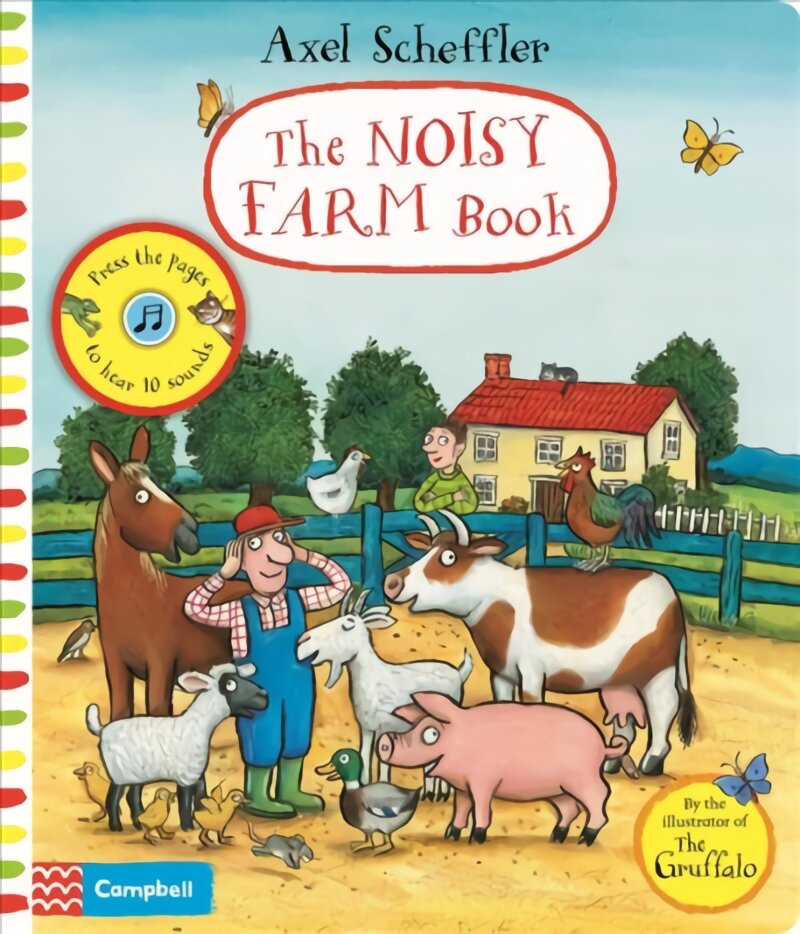 Noisy Farm Book: A press-the-page sound book kaina ir informacija | Knygos mažiesiems | pigu.lt