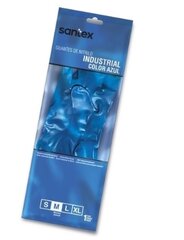 Перчатки нитриловые антибактериальные Santex Industrial Nitrile S (размер 7), 12 пар цена и информация | Pirštinės darbui sode M/25cm | pigu.lt