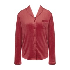 Miego palaidinė moterims Triumph Mix & Match Velour Boyfriend Top 7613139707073, raudona цена и информация | Женские пижамы, ночнушки | pigu.lt