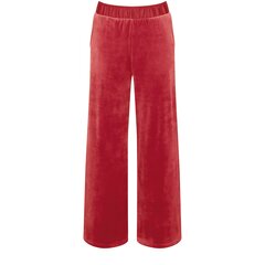 Namų kelnės moterims Triumph Mix & Match Velour Trousers 7613139707622, raudonos kaina ir informacija | Naktiniai, pižamos moterims | pigu.lt