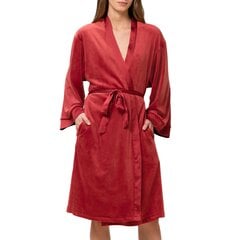 Chalatas moterims Robes Velour Robe 7613139748007, raudonas kaina ir informacija | Chalatai moterims | pigu.lt