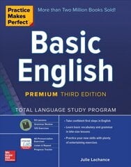 Practice Makes Perfect: Basic English, Premium Third Edition: Basic English, Premium Third Edition 3rd edition kaina ir informacija | Užsienio kalbos mokomoji medžiaga | pigu.lt