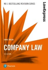 Law Express: Company Law 5th edition цена и информация | Книги по экономике | pigu.lt