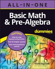 Basic Math & Pre-Algebra All0in-One For Dummies (plus  Chapter Quizzes Online) цена и информация | Книги по экономике | pigu.lt