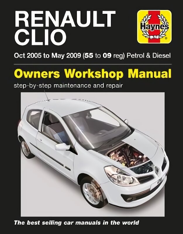 Renault Clio Petrol & Diesel 05-09 kaina ir informacija | Kelionių vadovai, aprašymai | pigu.lt