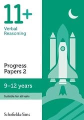 11plus Verbal Reasoning Progress Papers Book 2: KS2, Ages 9-12 2nd edition kaina ir informacija | Knygos paaugliams ir jaunimui | pigu.lt