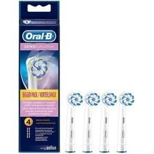 Насадка для электрической зубной щетки Oral-B Sensi Ultra Thin, 4 шт. цена и информация | Электрические зубные щетки | pigu.lt