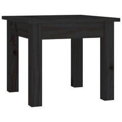 Kavos staliukas, Pušies medienos masyvas, 35x35x30cm, juoda kaina ir informacija | Kavos staliukai | pigu.lt