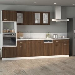 Apatinė spintelė su stalčiumi, ruda, 80x46x81,5cm, mediena kaina ir informacija | Virtuvinės spintelės | pigu.lt