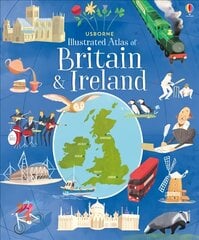 Usborne Illustrated Atlas of Britain and Ireland цена и информация | Книги для подростков и молодежи | pigu.lt