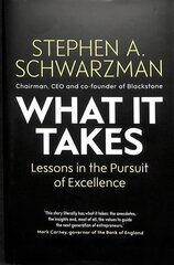 What it takes: lessons in the pursuit of excellence kaina ir informacija | Ekonomikos knygos | pigu.lt