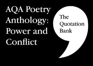 Quotation Bank: AQA Poetry Anthology - Power and Conflict GCSE Revision and Study Guide for English Literature 9-1 цена и информация | Книги для подростков  | pigu.lt
