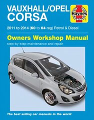 Vauxhall/Opel Corsa Petrol & Diesel ('11-'14) 60 To 64: 2011-2014 kaina ir informacija | Kelionių vadovai, aprašymai | pigu.lt
